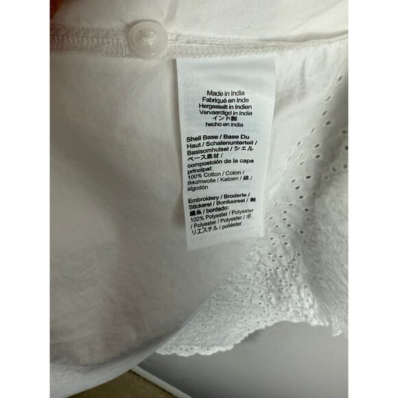 J. Crew Plus White Jolie Dress in Eyelet Regenerative Cotton Poplin Size XXL - Picture 10 of 11
